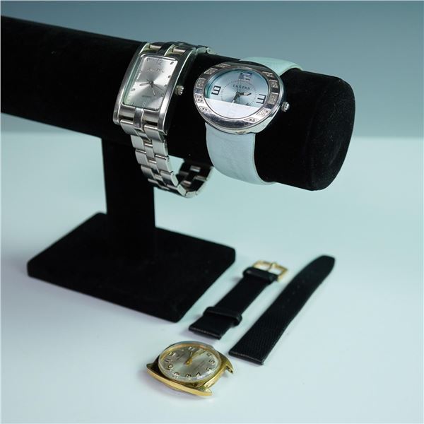 3pc Jean Marc, Luxess, and Waltham Wristwatch Set