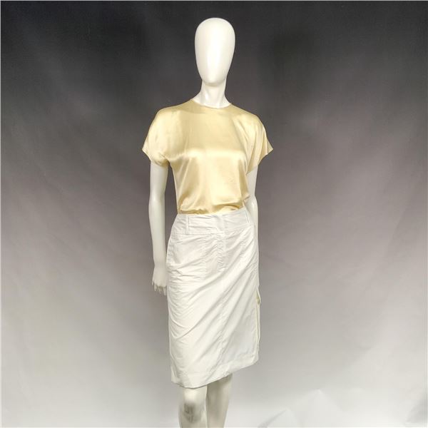 Escada Sport White Cotton Skirt