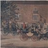 Image 3 : James Pollard, Hand-Colored Lithograph, The Birmingham Tally-Ho Coach