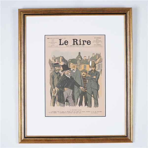 Le Rire Lithograph, June 13, 1903