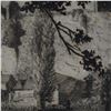 Image 4 : Etching on Paper, Village and Castle Ruins, Signed