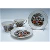 Image 1 : Pair of Occupied Japan Porcelain Cups and Saucers, Rococo Scene