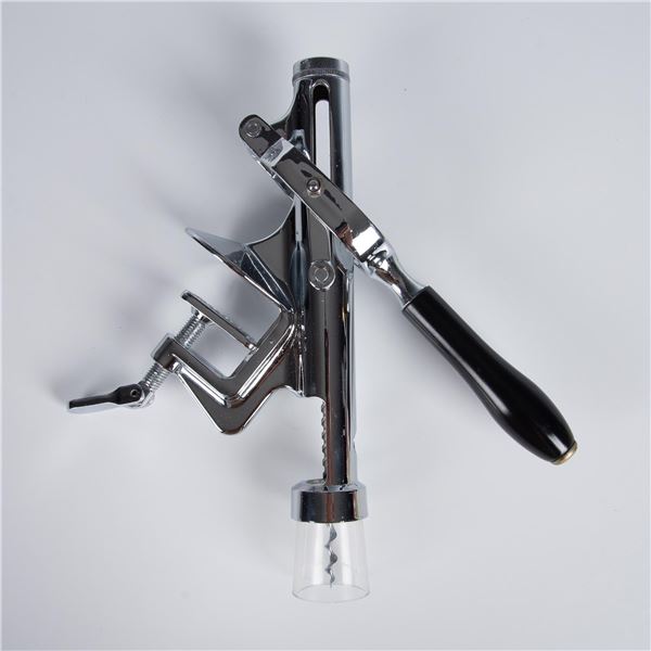 Chrome Plated Table-Bar Mounted Wine Bottle Opener