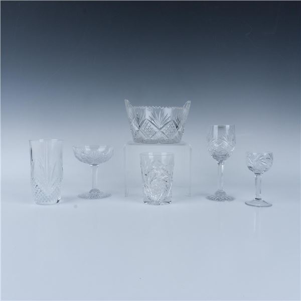 6pc Cut Crystal Drink Grouping