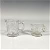 Image 1 : 2pc Glass Creamer and Teacup