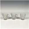 Image 1 : 3pc Glass Toy Creamers and Child's Spooner