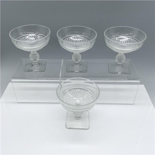 4pc Set of Cordial Glassware