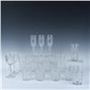 Image 1 : 19pc Pressed and Cut Decorative Glassware Grouping