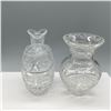 Image 2 : Pair of Crystal Glass Vase and Decanter Set