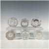Image 3 : Set of 6 Miniature Cut Glass Vases