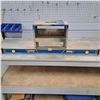 Image 1 : Magnetic level and small stool- level is 48" long, stool is 14"L by 16"W