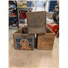 Image 1 : (3) Vintage Antique Dynamite Wooden Boxes 20"x10"x11"