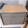 Image 1 : tool chest with parts inside- 15" by 21" by 12"