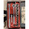 Image 2 : 2 2pc SAE Combination Wrench Set/ 3/8" Rachet Set