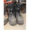 Image 5 : (4) Pair of work boots (2) steel toe (2) Chain saw Boots