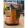 Image 6 : (4) Pair of work boots (2) steel toe (2) Chain saw Boots