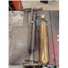 Image 1 : Vintage Pump With Crank/Vintage Brass Fire Extinguisher