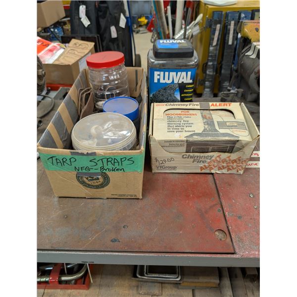 MISC. Lot (Fire Alert, Chimney Items, traps straps, and etc.)