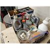 Image 1 : Box Of Grease/Gear Oil/De-icer/Measuring Cups/Cleaning Chemicals