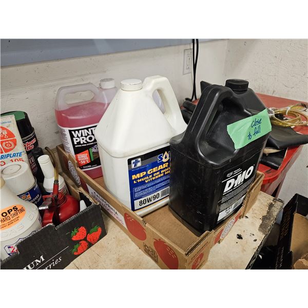 Box Of Motor Oils/RV Plumbing Antifreeze