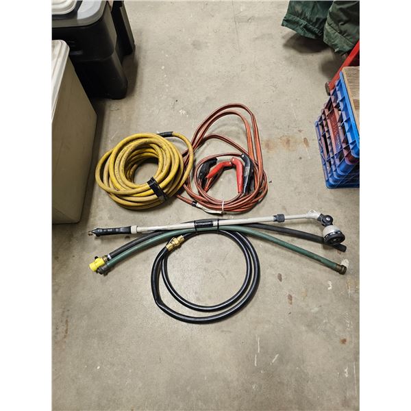 Air Hose/Booster Cables/Misc Water Hoses