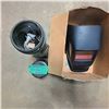 Image 1 : Welding mask and welding rods