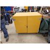 Image 2 : 24.75"x42" Yellow Wooden Cabinet on Wheelie Carts