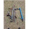 Image 1 : Misc. Bundle of Tools/Tree Planter/rake heads/Pitch Fork/Hammer heads/steel cable