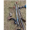 Image 2 : Misc. Bundle of Tools/Tree Planter/rake heads/Pitch Fork/Hammer heads/steel cable
