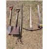Image 3 : (7) Vintage Tool set (Shovels, Rakes, Sledge Hammer, Etc.)