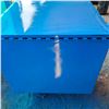 Image 3 : Blue metal storage bin 25"H by 29"L by 24" W