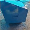 Image 2 : Blue metal storage bin 27"H by 26"L by 24" W