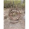 Image 1 : Misc. Sized Steel Wagon Wheels Rings