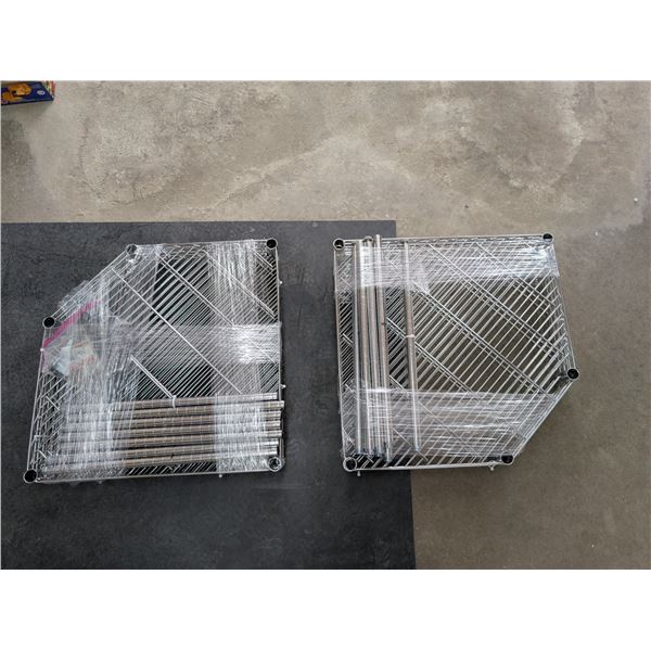 6 Shelving Metal Shelf (Great Condition 27"x27"x72")