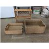 Image 1 : (2) Baskets (1) Shelf made out of same material