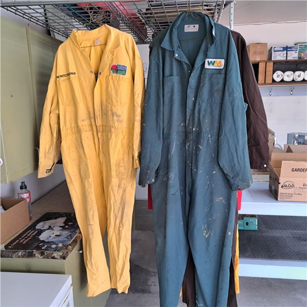 2 work coveralls size 54 and the other is unknown