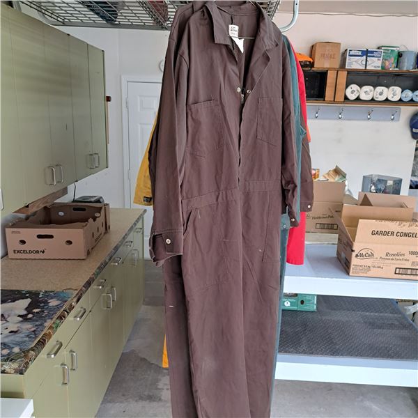 2 Size 52 coveralls brown