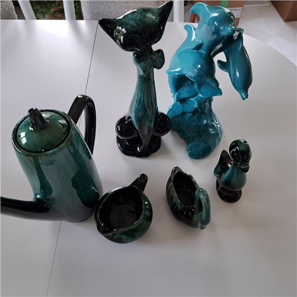 Blue mountain pottery animals
