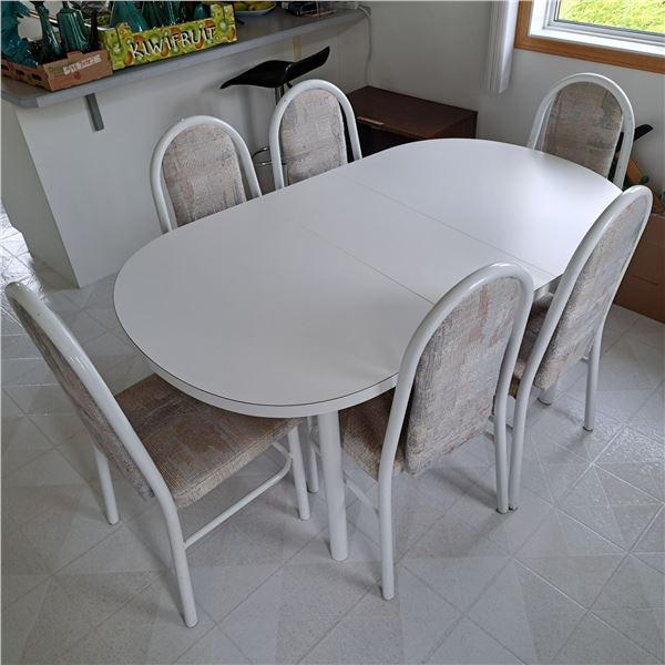 Chair and 6 tables- 60" long 36"W with a leaf