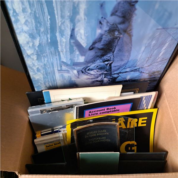 lot of misc. picture frames and items