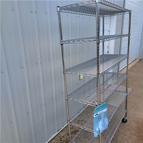 storage rack- size 77"H by 47W