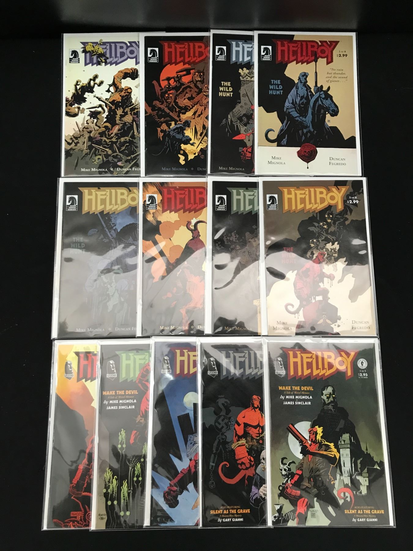 Hellboy Comic Label LOT OF 13 HELLBOY COMICS (DARK HORSE COMICS)