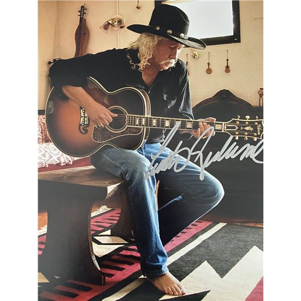 Folk singer Arlo Guthrie signed photo