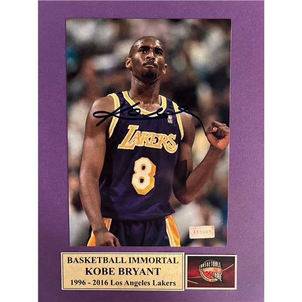 Kobe Bryant signed photo