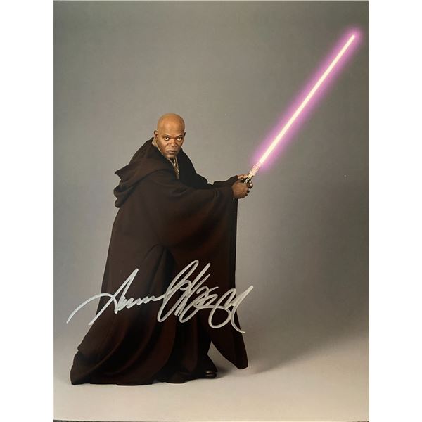 Star Wars Samuel Jackson signed photo
