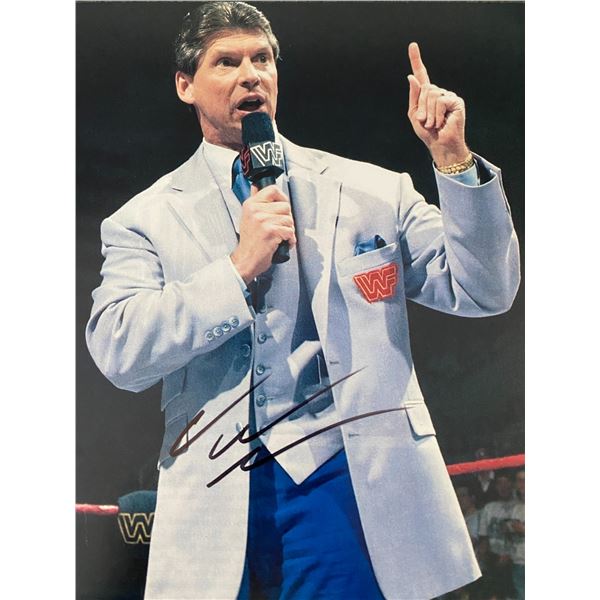 WWE Vince McMahon signed photo