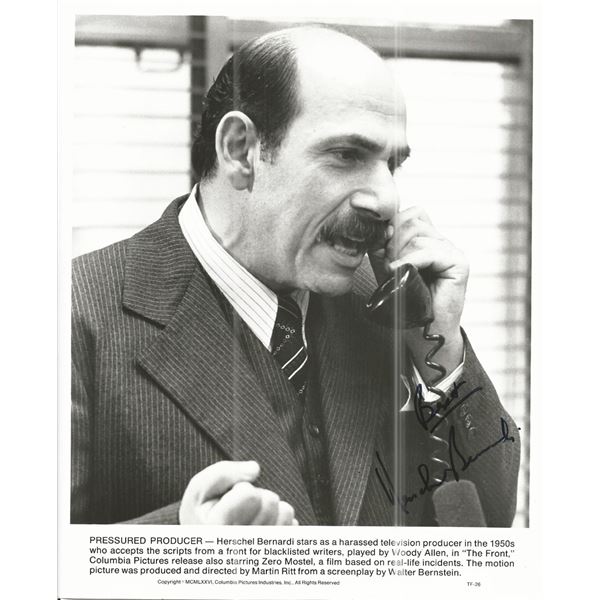 The Front Herschel Bernardi signed photo