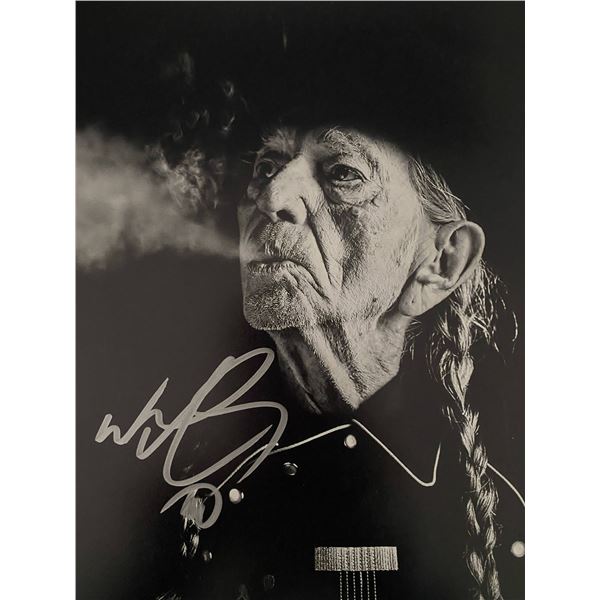 Willie Nelson signed photo