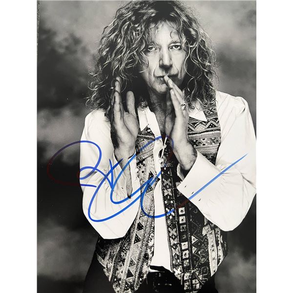Led Zeppelin Robert Plant signed photo