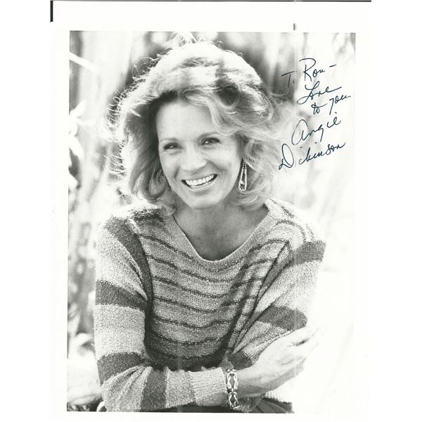 Angie Dickinson Signed Photo